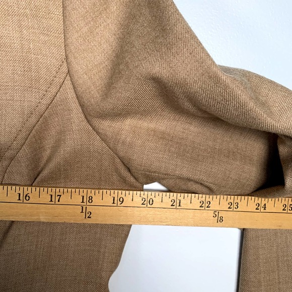 Pendleton Women's Virgin 100% Wool Collar Camel/Tan Color Blazer 12 - Picture 6 of 8
